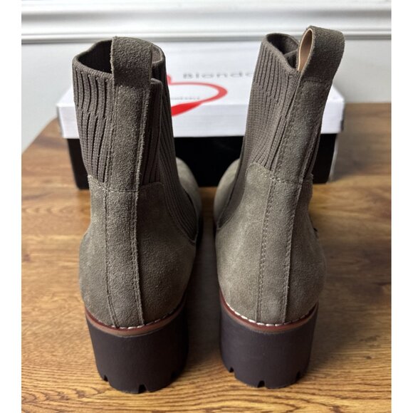 Blondo Darren Boots Womens Size 9M Taupe Suede Waterproof Sock Ankle Booties - Picture 4 of 7